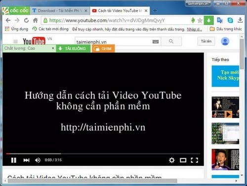 ghim video coccoc