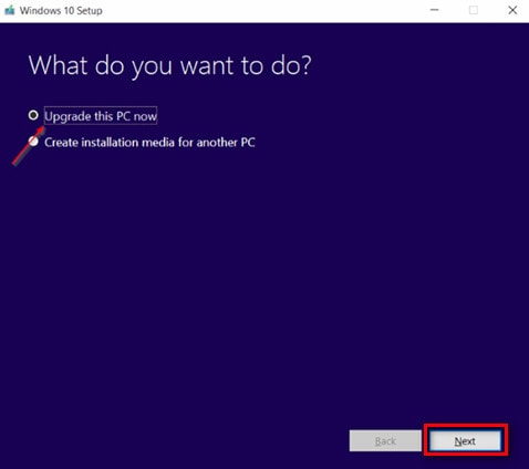 nang cap windows 10