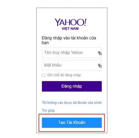dang ky yahoo