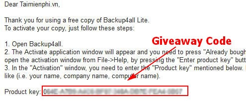 Bản quyền backup4all lite ban quyen backup4all lite