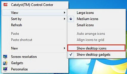 may tinh chi hien desktop khong co taskbar