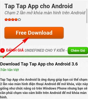 [Android]Chạm 2 lần để mở khoá màn hình với Tap Tap App