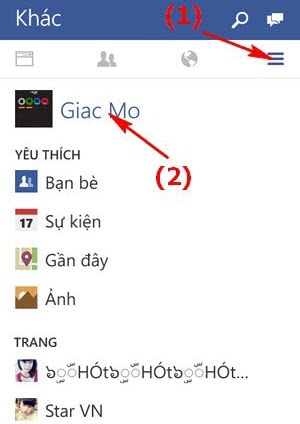 doi anh dai dien facebook tren windows phone