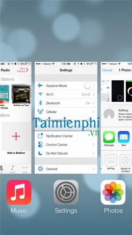 Xem ứng dụng đang chạy trên iPad, mở đa nhệm iphone, mở đa nhiệm ipad