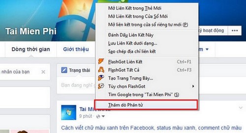 viết chữ màu xanh trên Facebook, status màu xanh, comment chữ màu xanh 