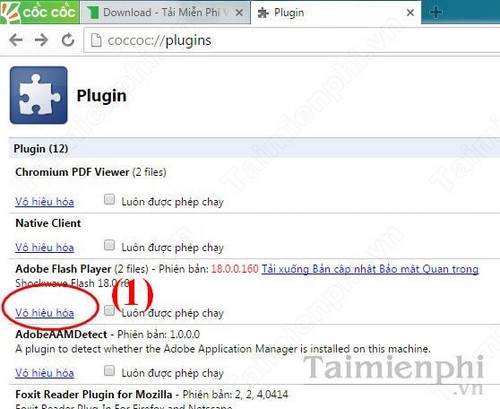 adobe flash player bi loi thoi