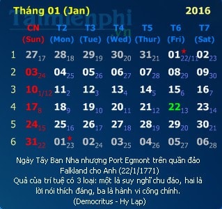 cai desktopcalendar xem lich tren desktop