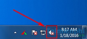 sua loi loa bi gach cheo tren thanh taskbar