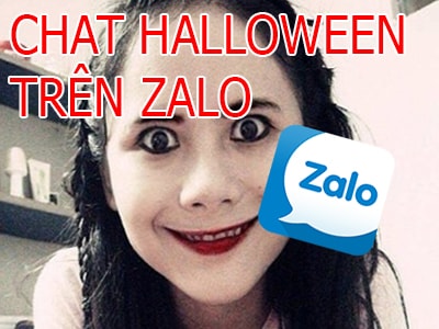 chat halloween trong zalo