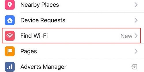 facebook ra tinh nang tim diem phat wifi