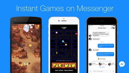 trai nghiem tinh nang instant games tren facebook messenger