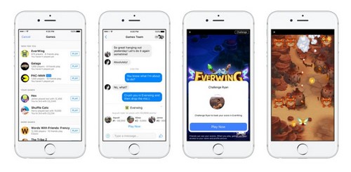 tinh nang instant games tren facebook messenger