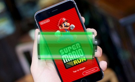 tiet kiem pin khi choi super mario run