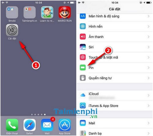 tiet kiem pin khi choi game super mario run
