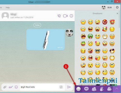 gui anh dong qua viber tren pc