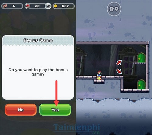 choi che do kingdom builder trong super mario run