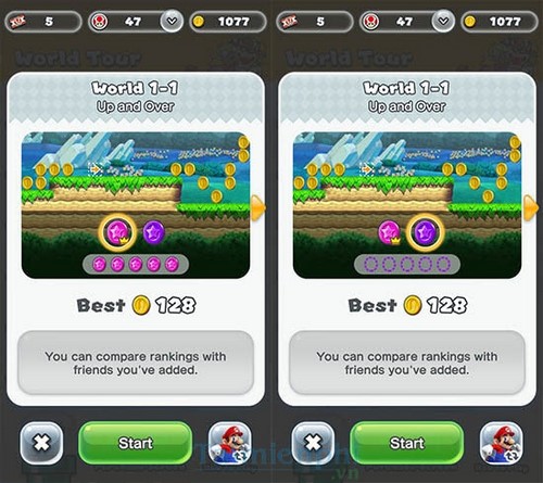 chon che doi choi super mario run