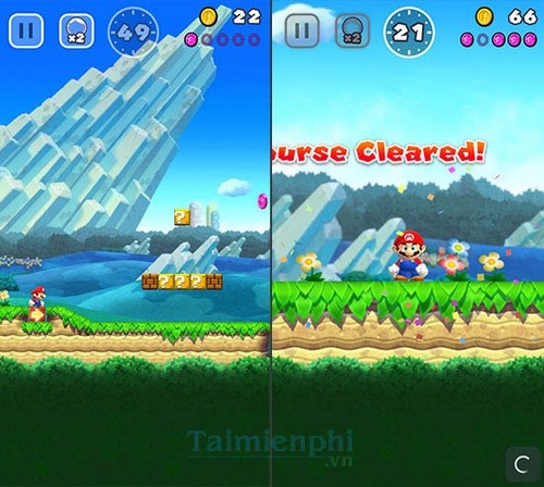 chon che doi choi super mario run