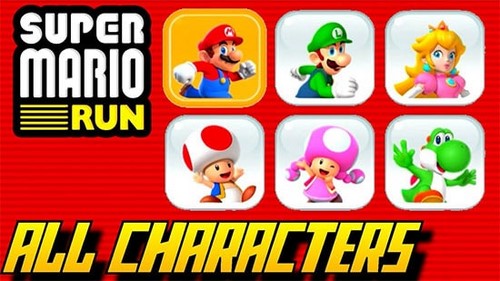 mo khoa nhan vat super mario run