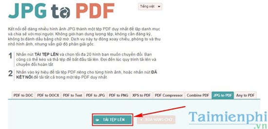 tao file pdf tu anh bang JPG2PDF