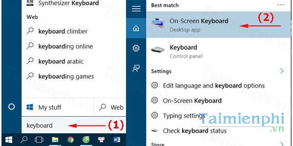 ban phim ao win 10