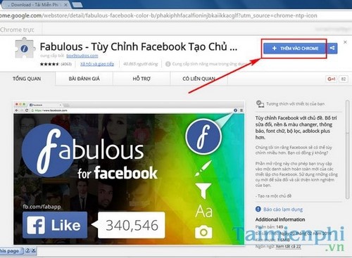 doi giao dien facebook bang fabulous tren chrome 