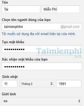 tao tai khoan google, dang ky tai khoan google