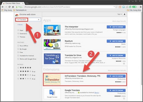 dich trang web tu tieng anh sang tieng viet tren torch browser