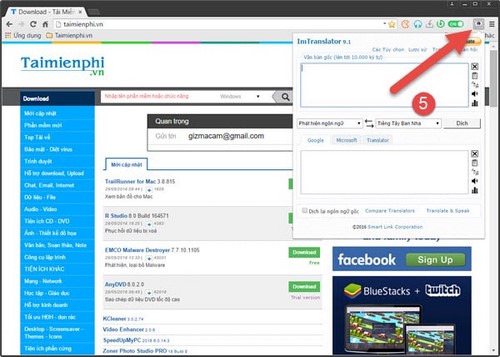 dich web tieng anh sang tieng viet tren torch browser