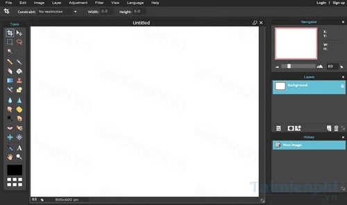 tao anh tren cong cu photoshop online