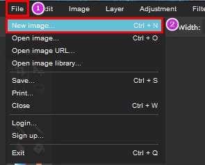 tao anh moi tren cong cu photoshop online