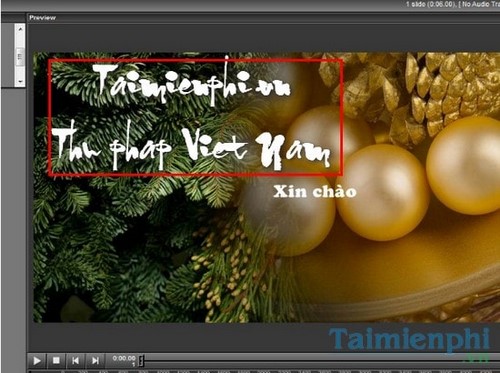 viet chu thu phap trong phan mem proshow producer