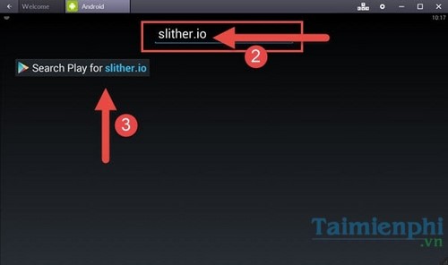 choi slither.io ran san moi tren pc bang bluestacks