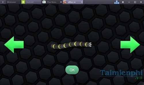choi slither.io ran san moi tren pc bang bluestacks