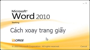 xoay trang word 2010
