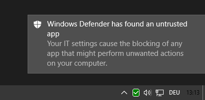 vo hieu hoa thong bao windows defender tren windows 10