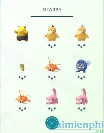 cach tim pokemon theo dau chan