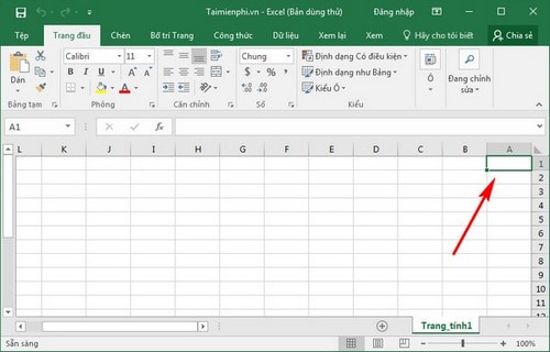 dao nguoc tieu de dong tu phai qua trai trong excel