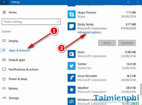 reset sticky note tren windows 10