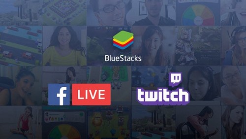 bluestack tich hop facebook live