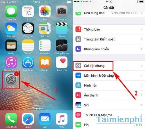 nang cap ios 10