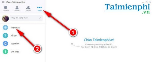 tim ban zalo tren may tinh thong qua facebook