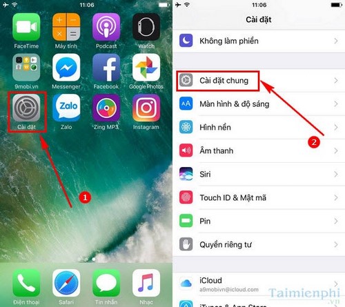 bat tinh nang slide to unlock