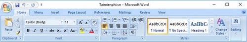 tuy chinh menu trong office 2007