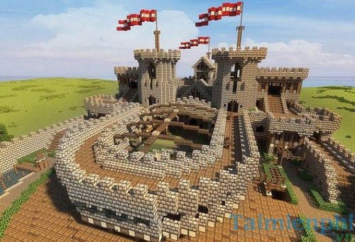 xay lau dai trong game minecraft