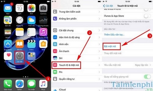 khoa iphone tu xa