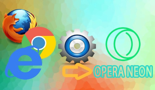 import setting opera neon