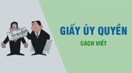 cach viet giay uy quyen