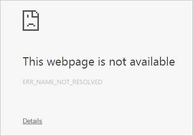 sua loi err name not resolved tren windows