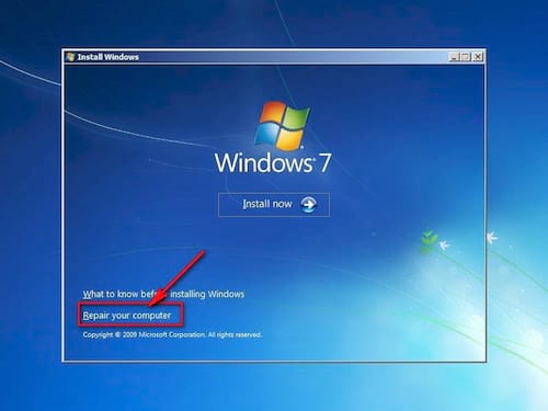lam gi khi gap loi mbr khi cai windows 7 loi 0xc000000f
